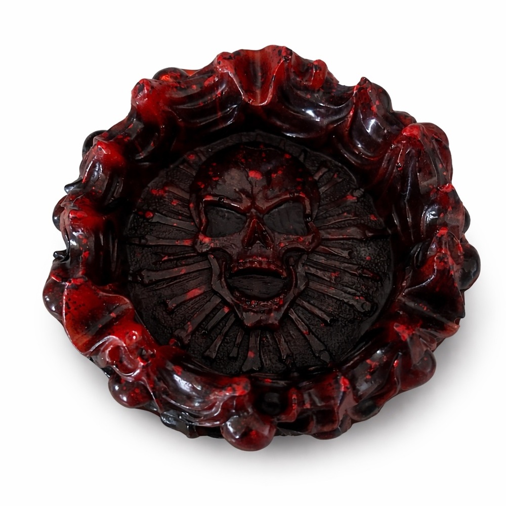 Skull Ashtray  | Handmade Resin - Picture 4 of 8